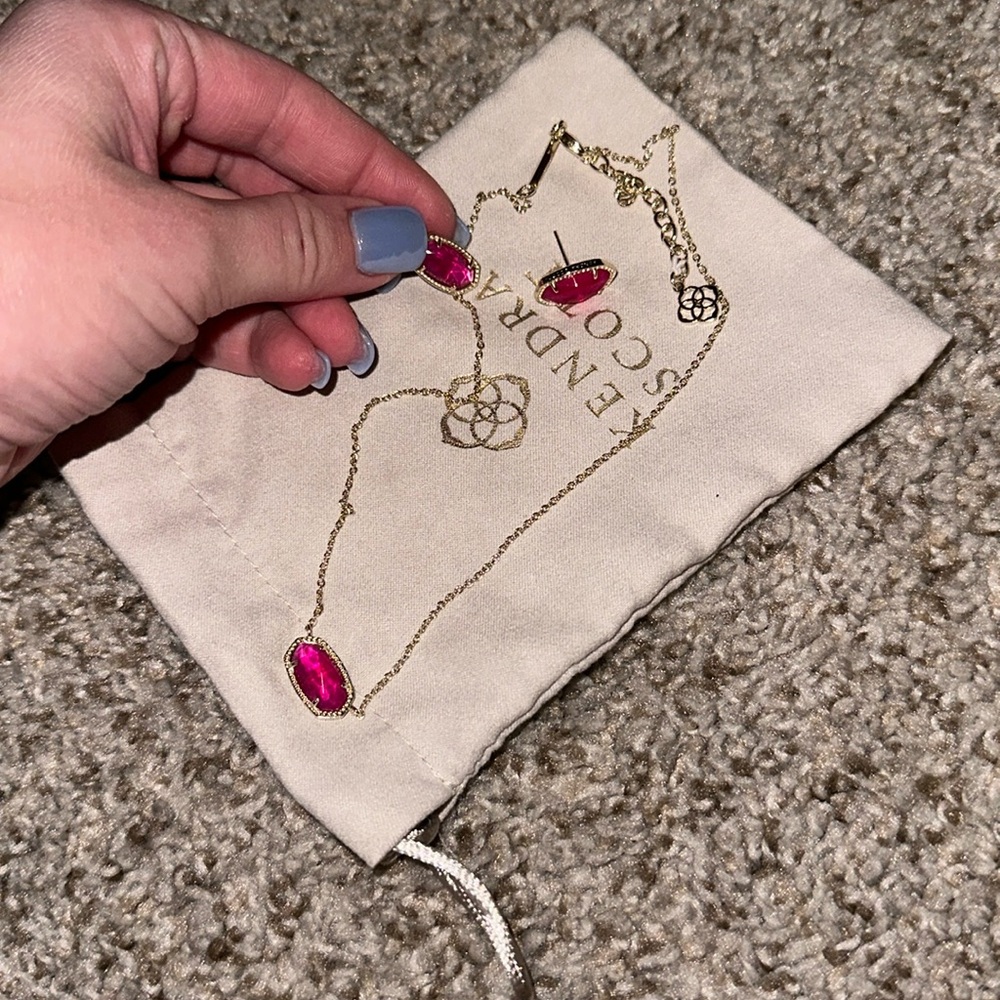 Hot pink Kendra Scott set